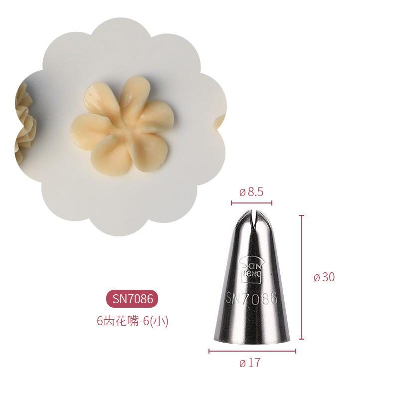 SANNENG/三能 SN7086 6齿裱花嘴