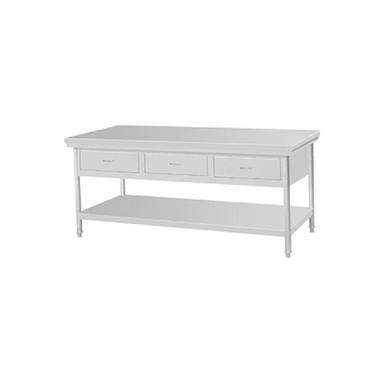 简易双层三抽工作台