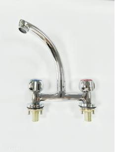 LG-2102C  "联歌 （LANGO)"  铜6寸加重双控    （不锈钢矮管）