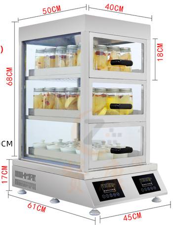6000W/8000W双控蒸汽炉+高三层透明玻璃蒸柜