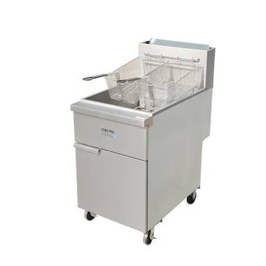 Commercial gas fryer with millivolt control